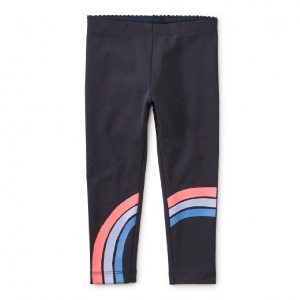 Tea Collection Rainbow Graphic Indigo Baby Leggings 6-9m NWT